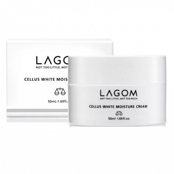 LAGOM Крем увлажняющий для выравнивания тона Cellus White Moisture Cream, 50 мл - фото и картинки