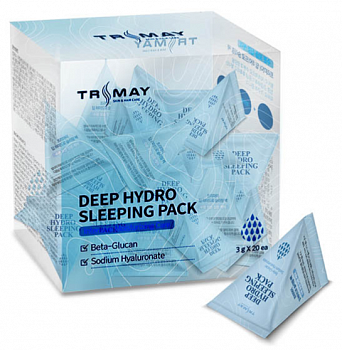 TRIMAY Ночная маска для лица увлажняющая Deep Hydro Sleeping Pack, 3гр - фото и картинки