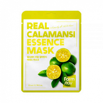 FarmStay Тканевая маска для лица с экстрактом каламанси Real Calamansi Essence Mask - фото и картинки