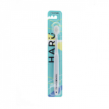 Зубная щетка с антибактериальным покрытием TRIMAY HARU White Toothbrush - фото и картинки