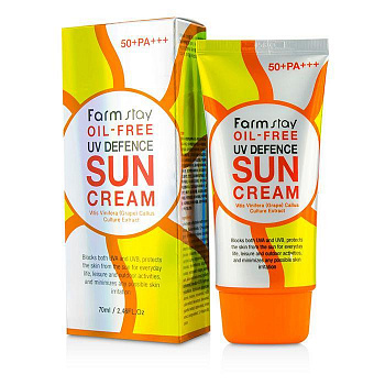 FarmStay Oil-free UV Defence Sun Cream SPF50+ PA+++, 70ml - фото и картинки
