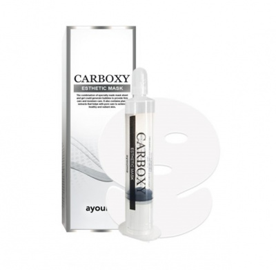 AYOUME Набор для карбокситерапии (шприц + маска на лицо и шею) Carboxy Esthetic Mask, 20мл/5гр