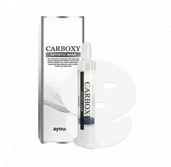 AYOUME Набор для карбокситерапии (шприц + маска на лицо и шею) Carboxy Esthetic Mask, 20мл/5гр - фото и картинки