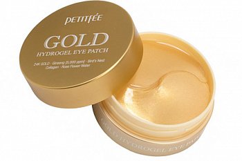 PETITFEE Гидрогелевые патчи для кожи вокруг глаз Gold Hydrogel Eye Patch - фото и картинки