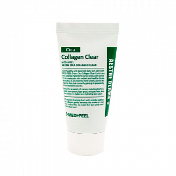 MEDI-PEEL Успокаивающая очищающая пенка Green Cica Collagen Clear (миниатюра), 28 г - фото и картинки