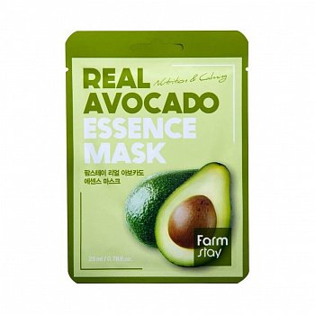 FarmStay Маска для лица тканевая с экстрактом авокадо Real Avocado Essence Mask - фото и картинки