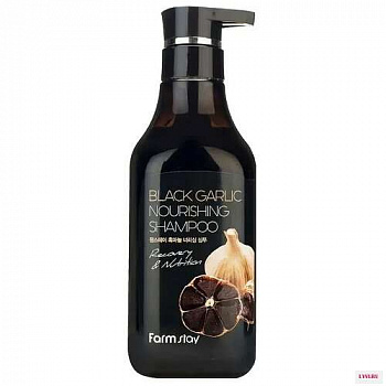 FarmStay Шампунь-кондиционер с экстрактом черного чеснока Black Garlic Nourishing Shampoo, 530 мл - фото и картинки