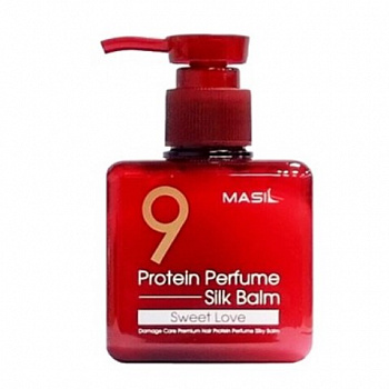 Masil Несмываемый бальзам протеиновый с эффектом термозащиты 9 Protein Perfume Silk Balm Sweet Love, 180 мл - фото и картинки