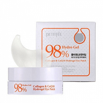 PETITFEE Гидрогелевые патчи с коллагеном Collagen & Co Q10 Hydroge Eye Patch - фото и картинки