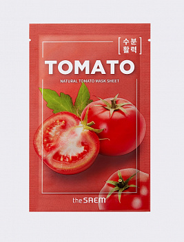 The SAEM Тканевая маска для лица с экстрактом томата Natural Tomato Mask Sheet - фото и картинки