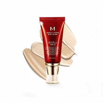 MISSHA ББ крем M Perfect Cover BB Cream (SPF42/PA+++) #21 Light Beige, 50мл - фото и картинки
