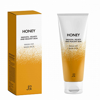 J:ON Маска для лица с медом Honey Smooth Velvety and Healthy Skin Wash Off Mask Pack, 50 гр - фото и картинки