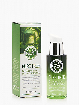 ENOUGH Сыворотка для лица ЧАЙНОЕ ДЕРЕВО Pure Tree Balancing Pro Calming Ampoule, 30 мл - фото и картинки