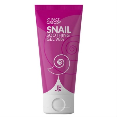 J:ON Гель универсальный УЛИТКА Face & Body Snail Soothing Gel 98%, 200 мл